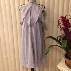 CALIFORNIA MOONRISE GREY CHIFFON DRESS SIZE SP
